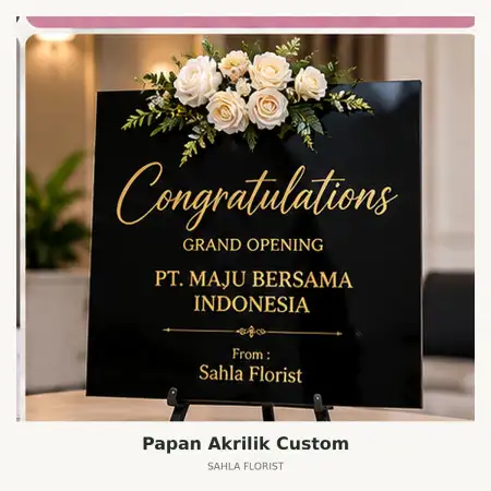 Papan Bunga Akrilik Kerinci